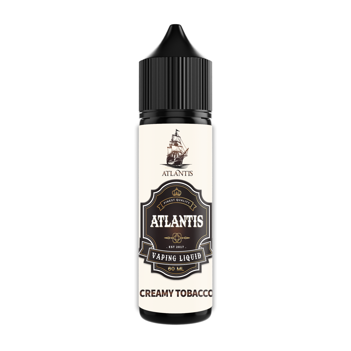 Atlantis Creamy Tobacco 60 ml (2 oz) (Sweetener Free)