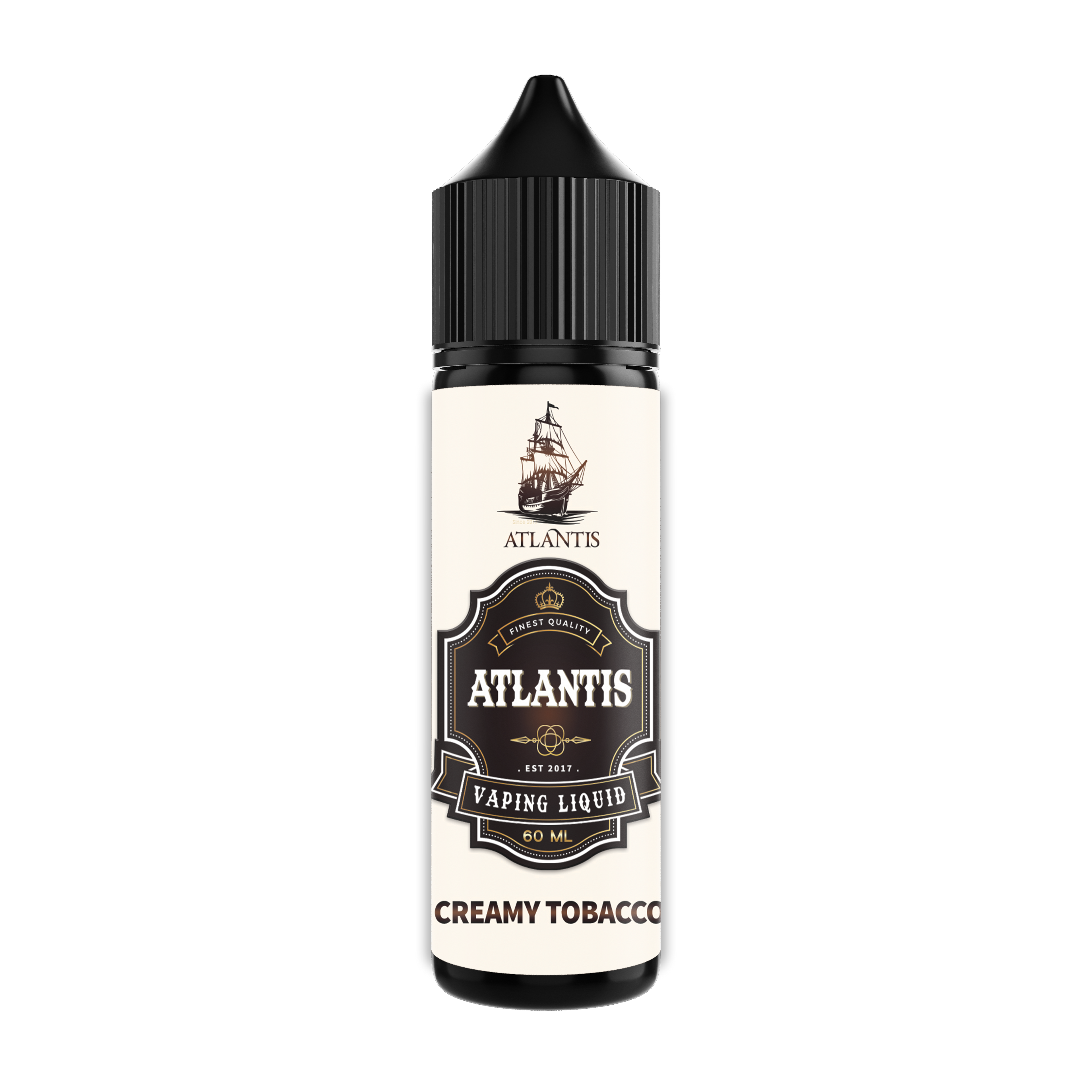 Atlantis Creamy Tobacco 60 ml (2 oz) (Sweetener Free)